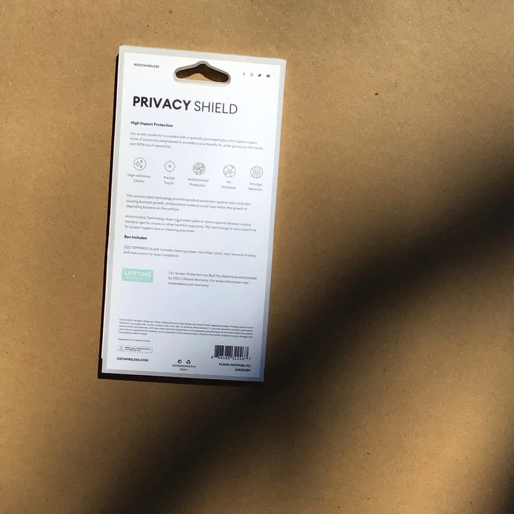 ZIZO Privacy Shield Screen Protector - Black